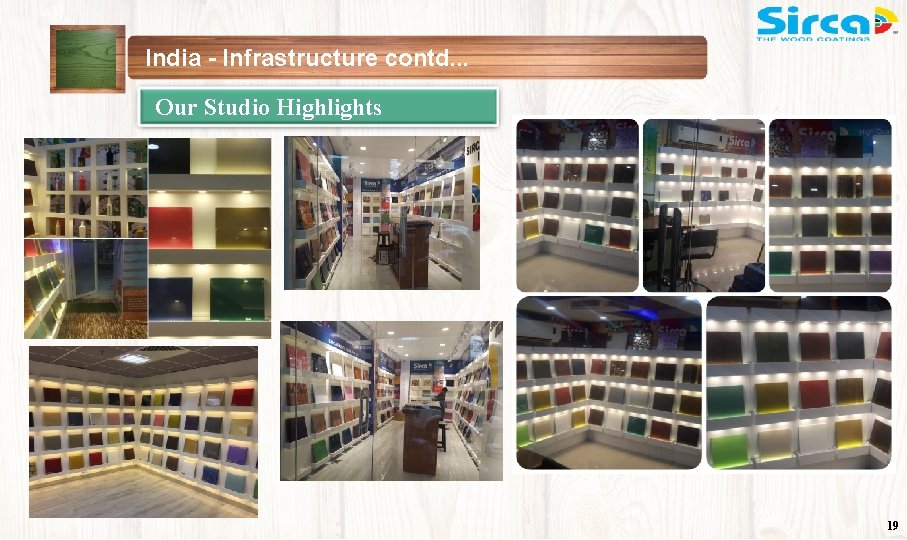 India - Infrastructure contd. . . Our Studio Highlights 19 