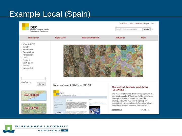 Example Local (Spain) 