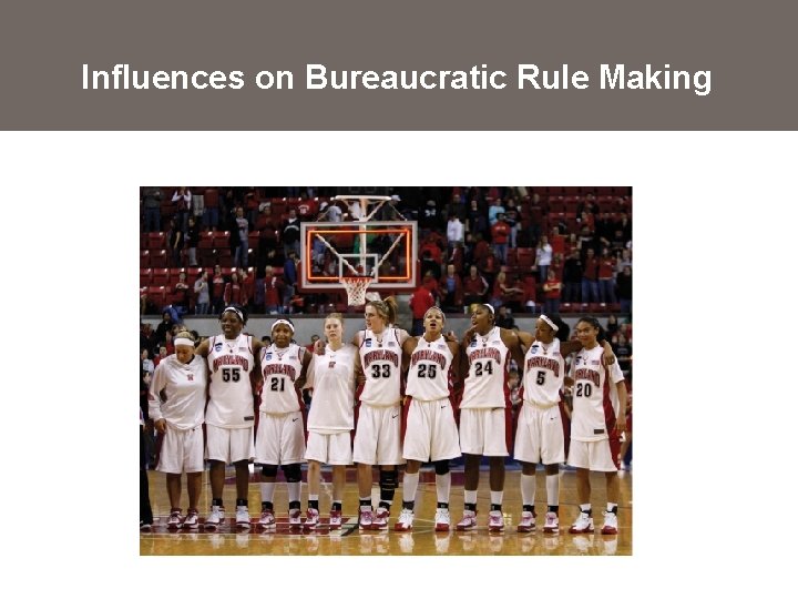 Influences on Bureaucratic Rule Making 