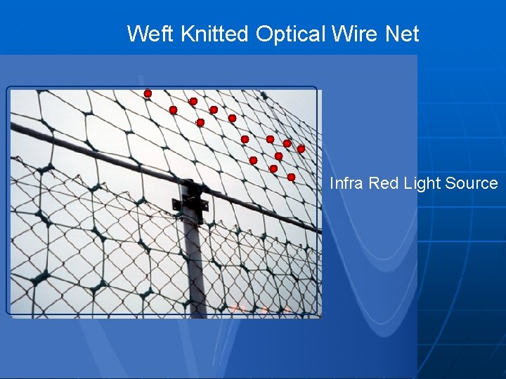 Weft Knitted Optical Wire Net Infra Red Light Source 