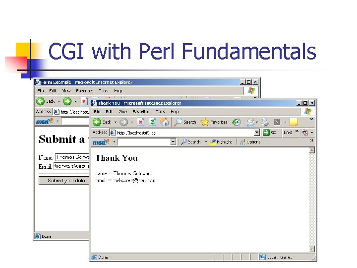 CGI with Perl Fundamentals 
