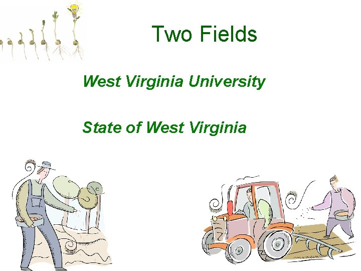 Two Fields West Virginia University State of West Virginia 