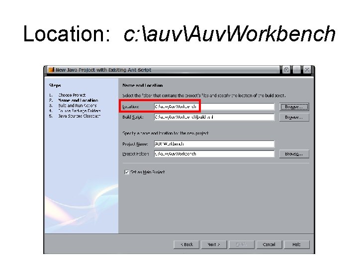 Location: c: auvAuv. Workbench Location: c: auvAuv. Workbench