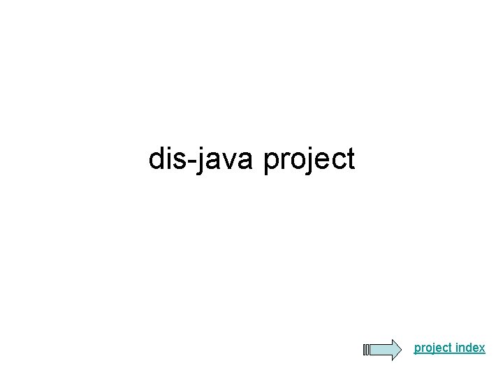 dis-java project index 