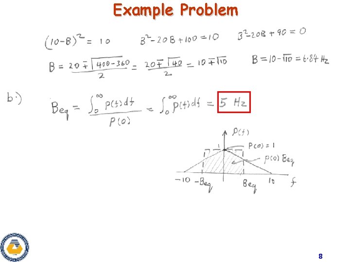 Example Problem 8  Example Problem 8