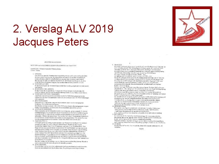 2. Verslag ALV 2019 Jacques Peters 