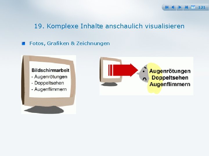 121 19. Komplexe Inhalte anschaulich visualisieren Fotos, Grafiken & Zeichnungen 