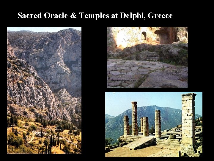 Sacred Oracle & Temples at Delphi, Greece 