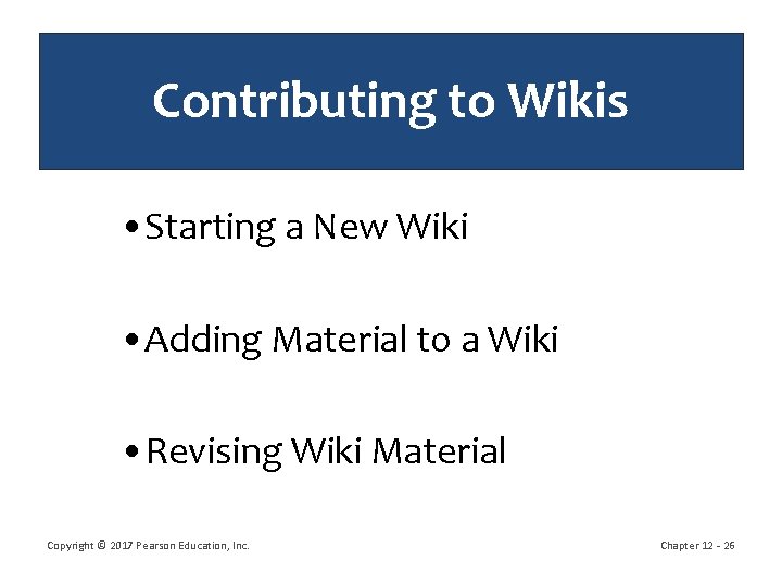 Contributing to Wikis • Starting a New Wiki • Adding Material to a Wiki