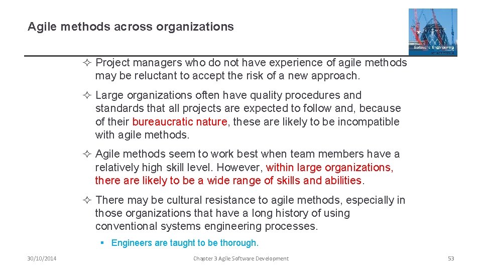 Agile methods across organizations ² Project managers who do not have experience of agile