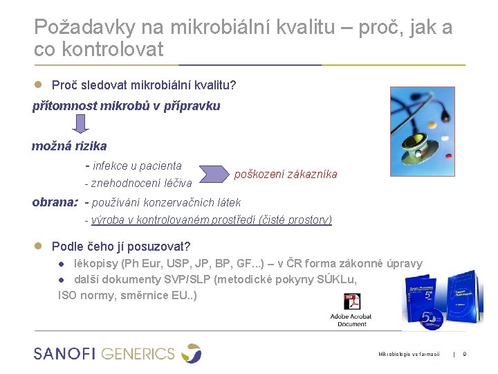 Požadavky na mikrobiální kvalitu – proč, jak a co kontrolovat ● Proč sledovat mikrobiální