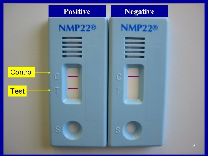 Positive Negative Control Test 6 