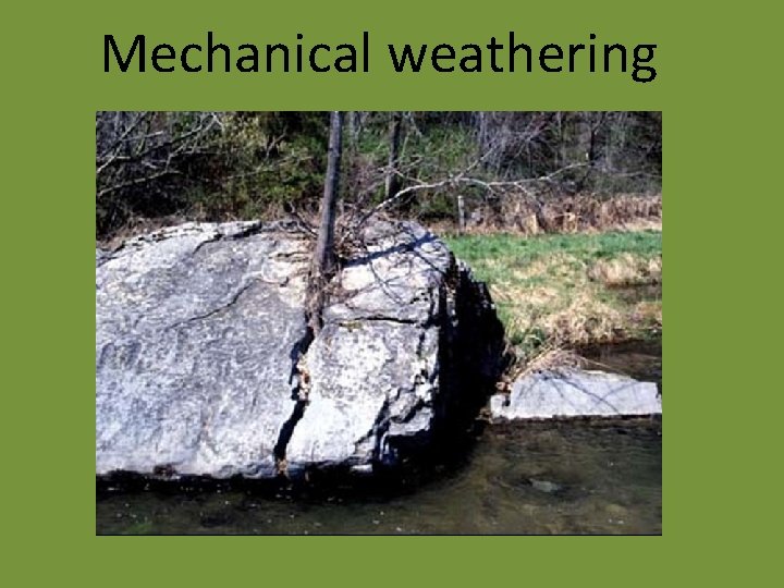 Mechanical weathering 