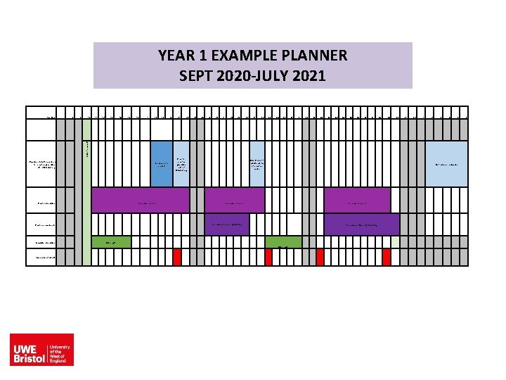 YEAR 1 EXAMPLE PLANNER SEPT 2020 -JULY 2021 7 8 9 10 11 12