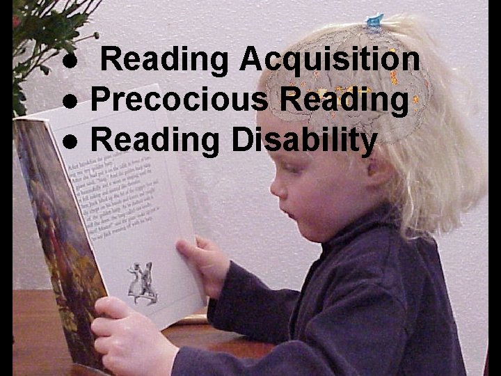 ● Reading Acquisition ● Precocious Reading ● Reading Disability 