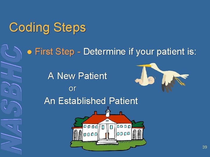Coding Steps l First Step - Determine if your patient is: A New Patient