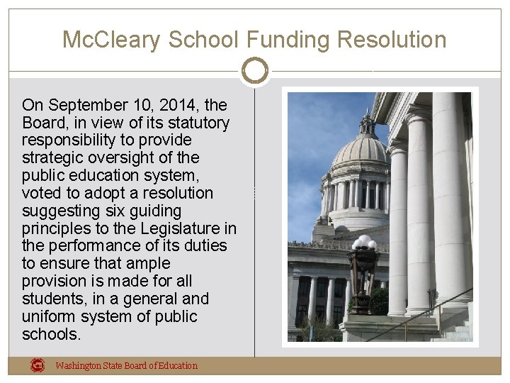 Mc. Cleary School Funding Resolution On September 10, 2014, the Board, in view of