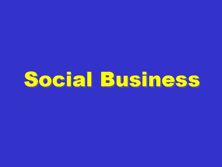 Social Business 
