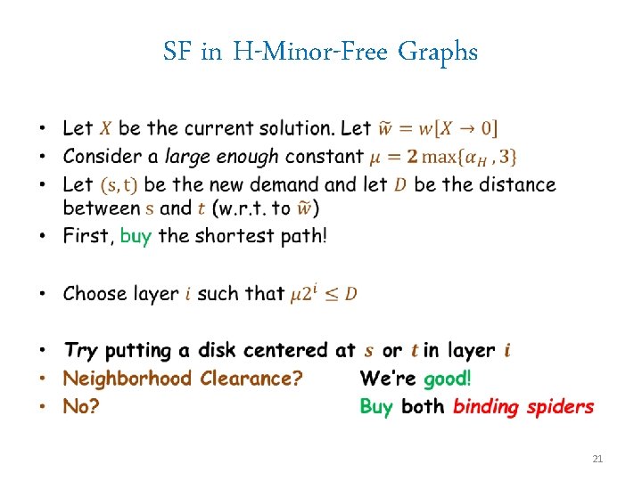 SF in H-Minor-Free Graphs • 21 