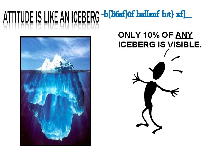 -b[li 6 sf]0 f lxdlznf h: t} xf]_ ONLY 10% OF ANY ICEBERG IS