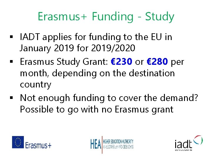 Erasmus+ Funding - Study § IADT applies for funding to the EU in January