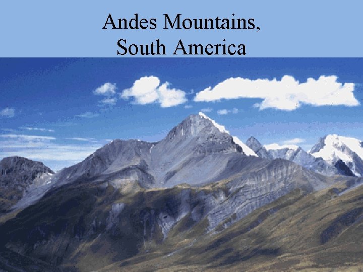 Andes Mountains, South America 