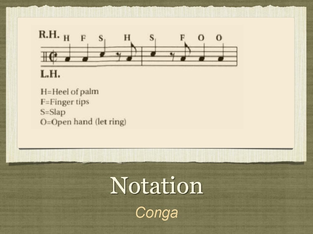 Notation Conga 