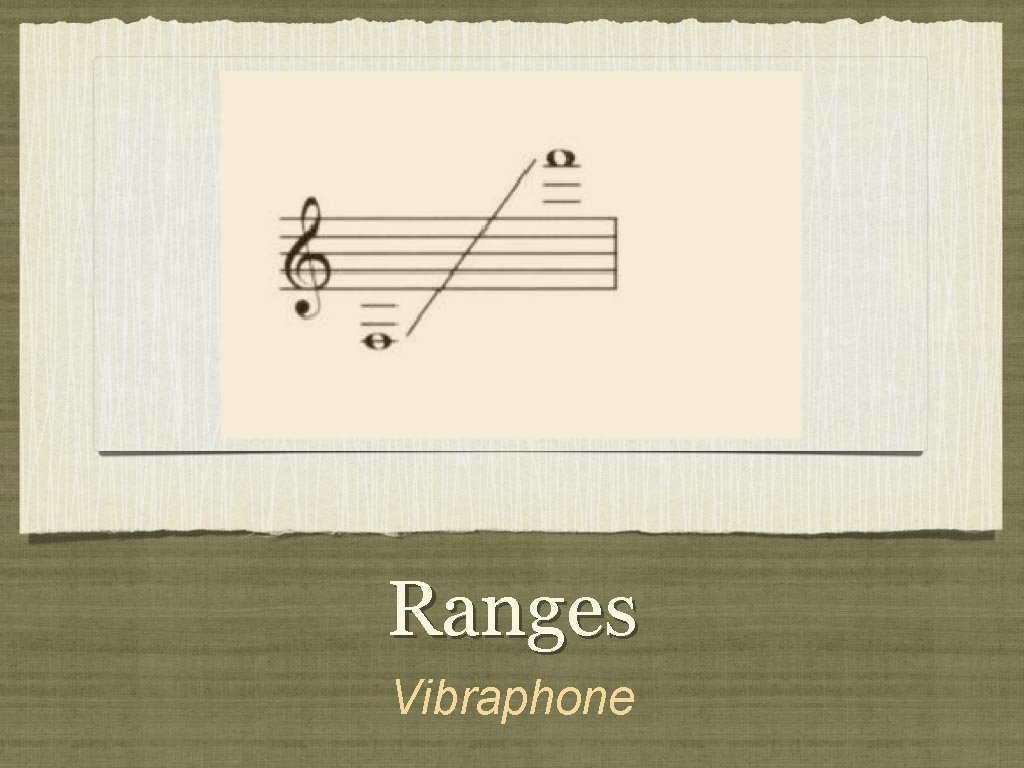 Ranges Vibraphone 