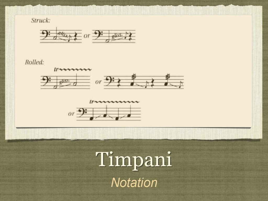 Timpani Notation 