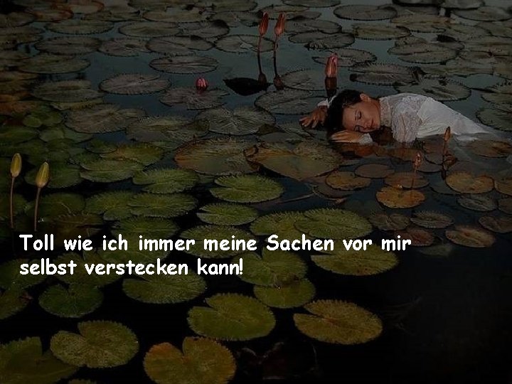 Toll wie ich immer meine Sachen vor mir selbst verstecken kann! 