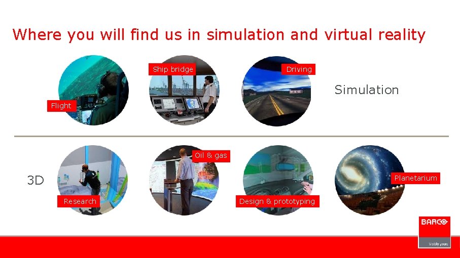 Where you will find us in simulation and virtual reality Ship bridge Driving Simulation