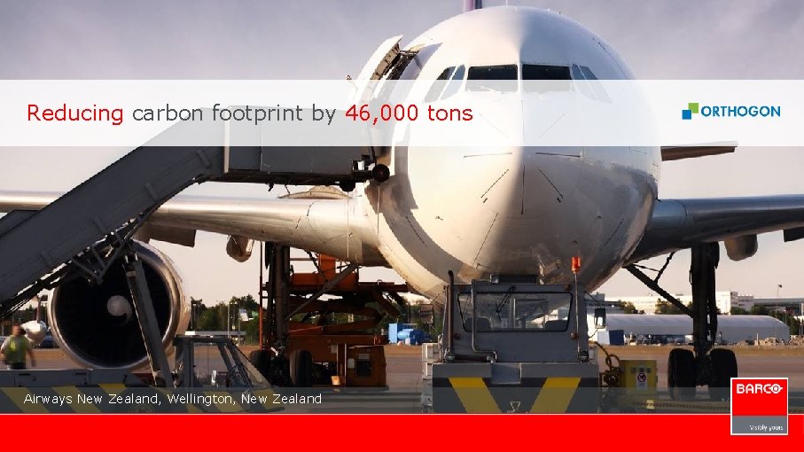 Reducing carbon footprint by 46, 000 tons Airways New Zealand, Wellington, New Zealand 