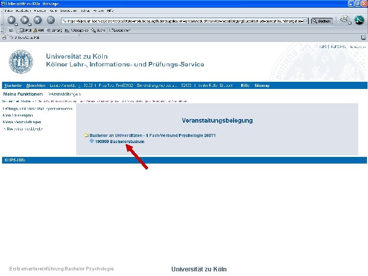 Erstsemestereinführung Bachelor Psychologie Universität zu Köln 
