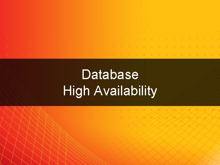 Database High Availability FORS EUROPE LTD. 