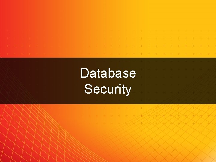 Database Security FORS EUROPE LTD. 