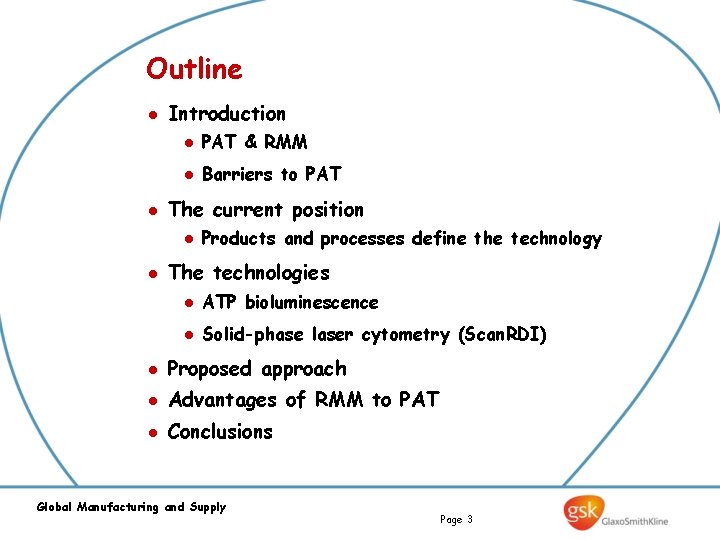 Outline l l Introduction l PAT & RMM l Barriers to PAT The current