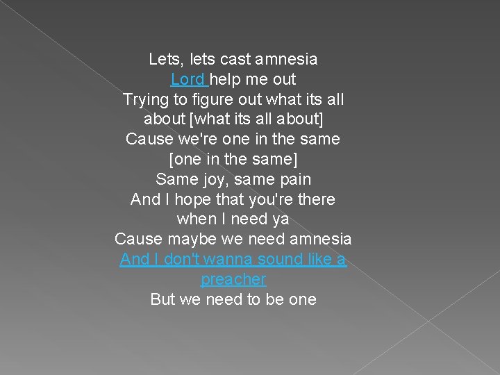 Lets, lets cast amnesia Lord help me out Trying to figure out what its