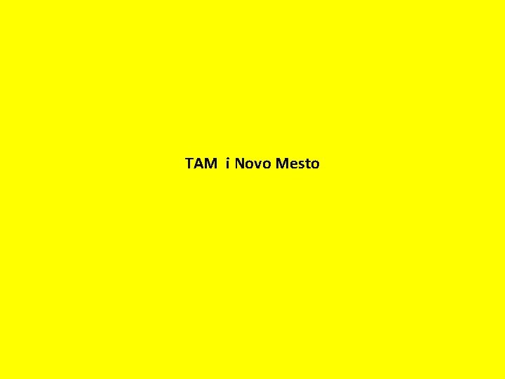 TAM i Novo Mesto 