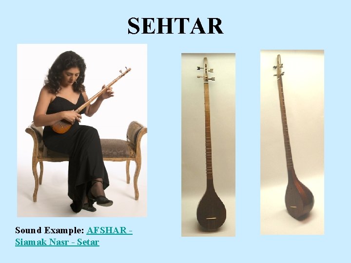 SEHTAR Sound Example: AFSHAR Siamak Nasr - Setar 