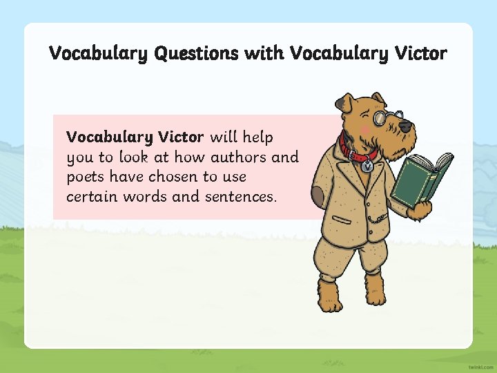 Vocabulary Questions with Vocabulary Victor will help you to look at how authors and Vocabulary Questions with Vocabulary Victor will help you to look at how authors and
