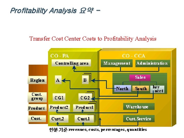 Profitability Analysis 요약 - Transfer Cost Center Costs to Profitability Analysis 