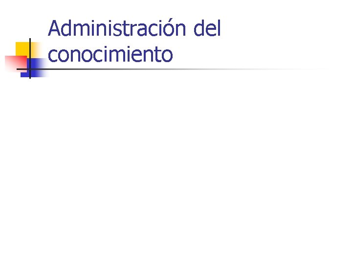 Administración del conocimiento 