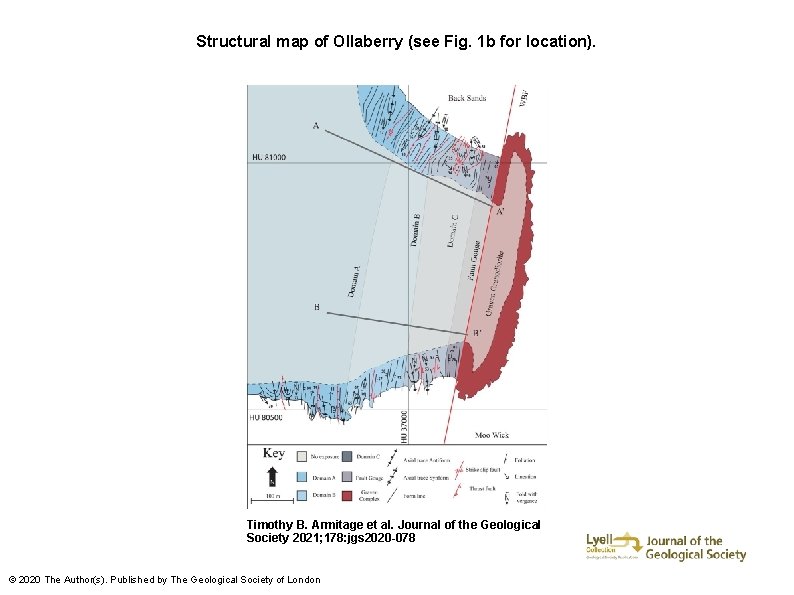Structural map of Ollaberry (see Fig. 1 b for location). Timothy B. Armitage et