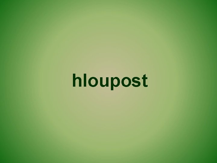 hloupost 