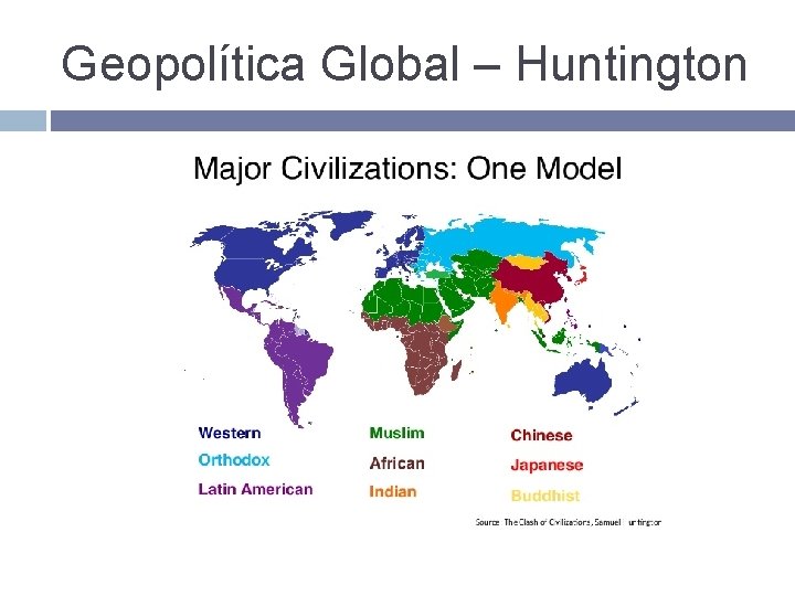 Geopolítica Global – Huntington Geopolítica Global – Huntington