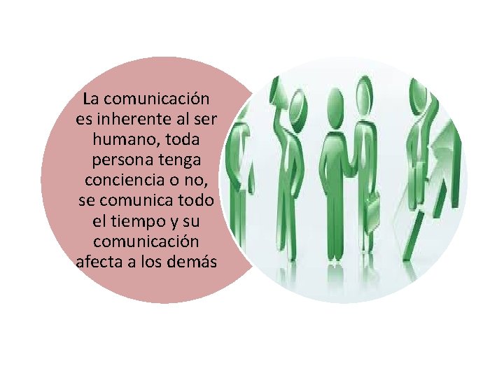 La comunicación es inherente al ser humano, toda persona tenga conciencia o no, se