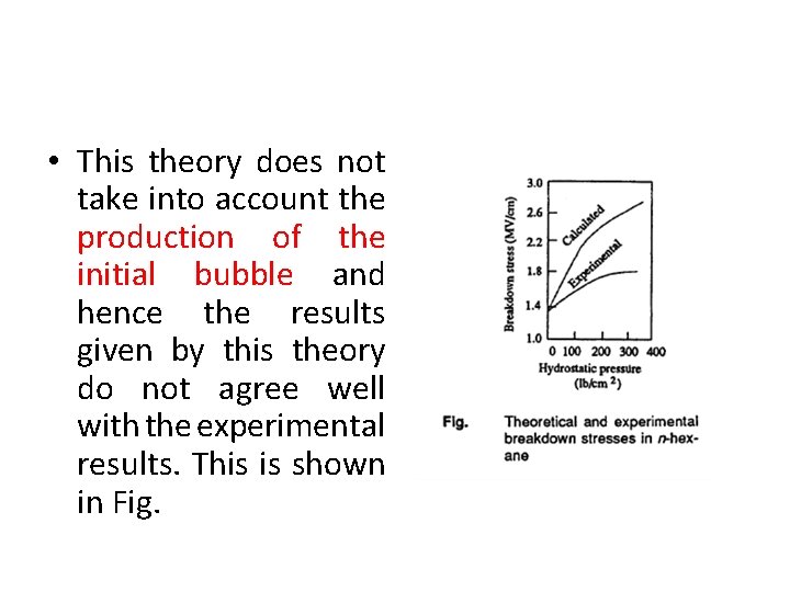  • This theory does not take into account the production of the initial