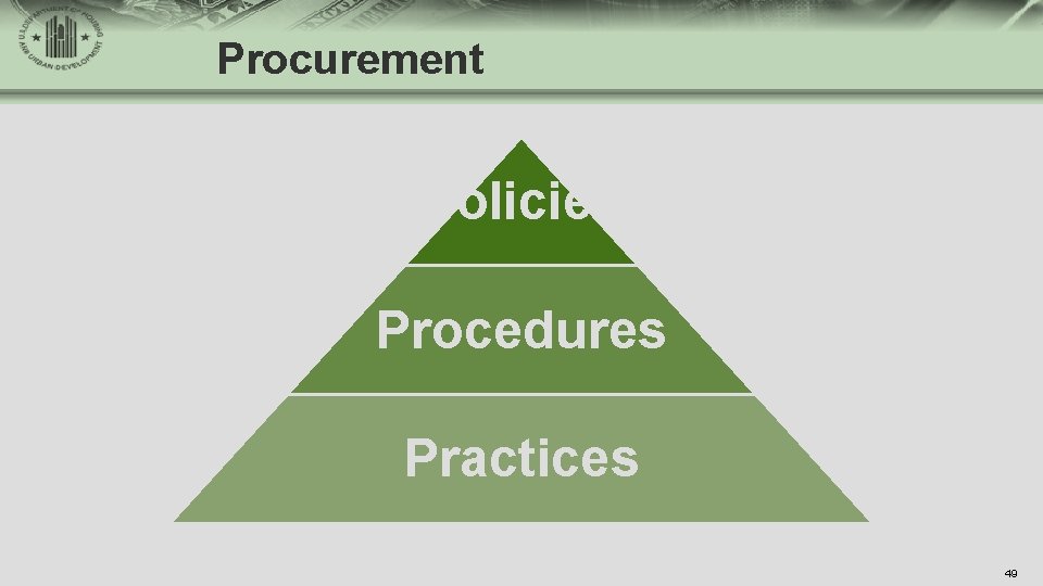 Procurement Policies Procedures Practices 49 