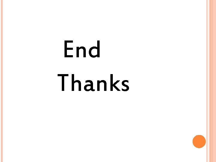 End Thanks 