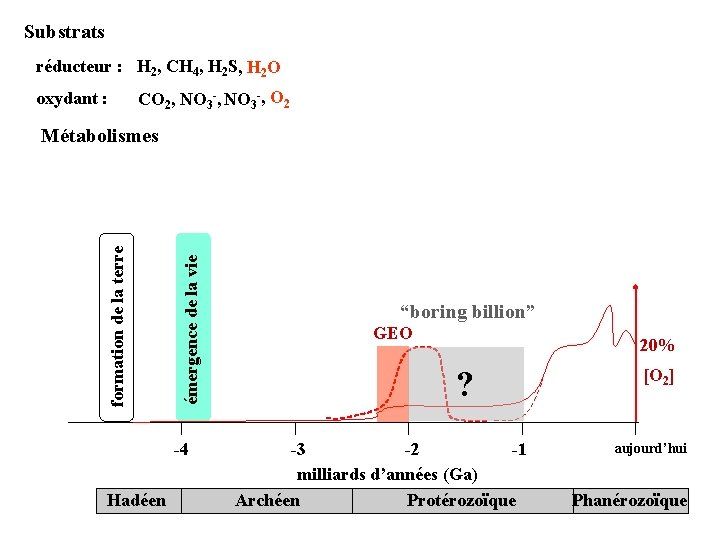 Substrats réducteur : H 2, CH 4, H 2 S, H 2 O oxydant